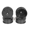 DE RACING Speedline Buggy Wheels For TLR 22-4 / Tekno EB410 / Front / BLACK / 4Pcs