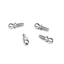 TEKNO #TKR6208 – Ball Stud (5.5mm, Short Neck, 8mm Thread, 4pcs)