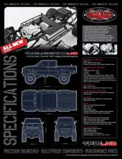 RC4WD Trail Finder 2 Truck Kit "LWB" W/ Mojave II Four Door Body Set -BUGGY,TRUCK,CAR Kits Store Z K0058 3