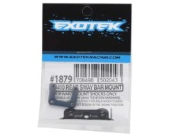 Exotek Aluminum EB410 Rear Sway Bar Mount (Front Mounted Shocks) #EXO1879 7 Exotek Aluminum EB410 Rear Sway Bar Mount (Front Mounted Shocks) #EXO1879 -BUGGY,TRUCK,CAR Kits Store exo1879 1